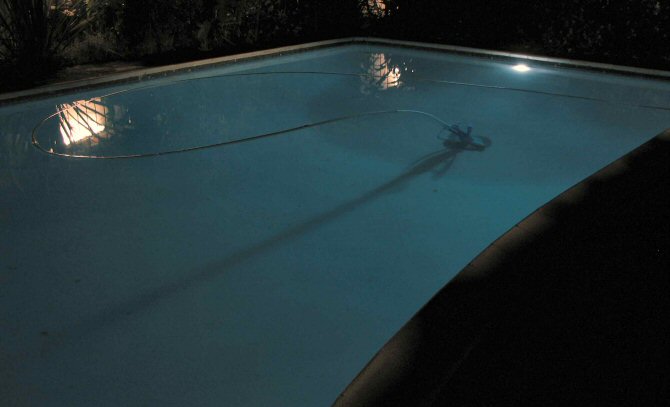 11m x 5m Pool with 2 Mega-Lights (Deep End view)